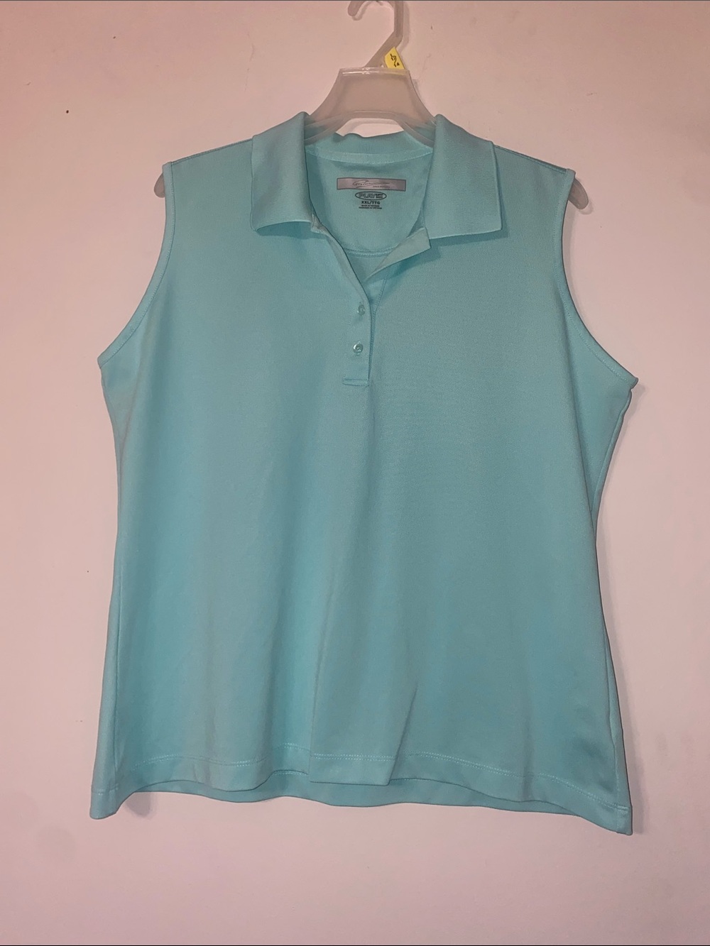 Greg Norman Collection Sleeveless Polo - Aqua